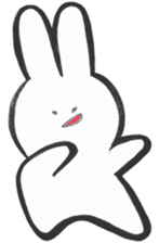Feelings rabbit. sticker #1165510