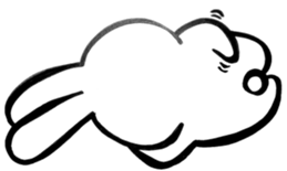 Feelings rabbit. sticker #1165522