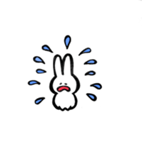 Feelings rabbit. sticker #1165527