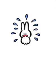 Feelings rabbit. sticker #1165527