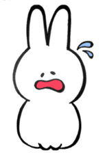 Feelings rabbit. sticker #1165529