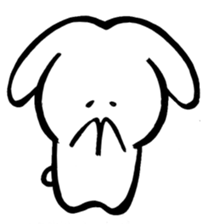 Feelings rabbit. sticker #1165537