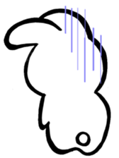 Feelings rabbit. sticker #1165543