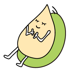 White sesami sticker