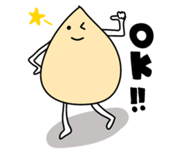 White sesami sticker sticker #1165626