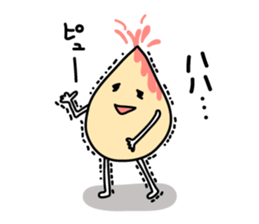 White sesami sticker sticker #1165636