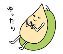 White sesami sticker sticker #1165638