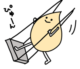 White sesami sticker sticker #1165656