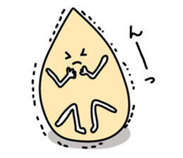 White sesami sticker sticker #1165658