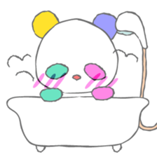 Full color panda! sticker #1165672