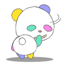 Full color panda! sticker #1165673