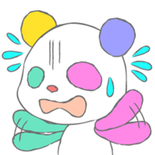 Full color panda! sticker #1165674