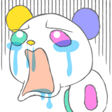 Full color panda! sticker #1165678