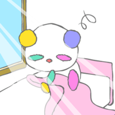 Full color panda! sticker #1165680