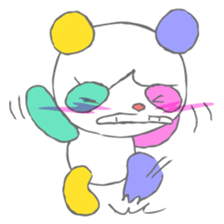 Full color panda! sticker #1165683