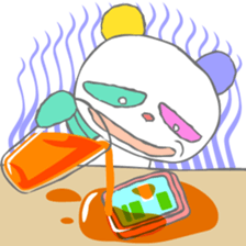 Full color panda! sticker #1165687