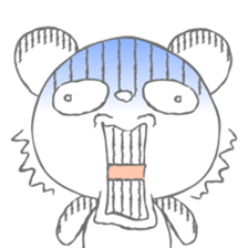 Full color panda! sticker #1165688