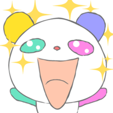 Full color panda! sticker #1165689