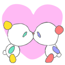 Full color panda! sticker #1165691