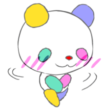 Full color panda! sticker #1165692