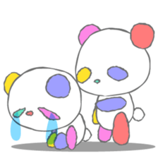 Full color panda! sticker #1165693