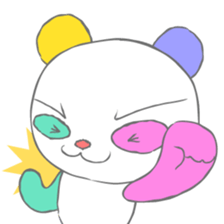 Full color panda! sticker #1165695