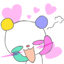 Full color panda! sticker #1165696