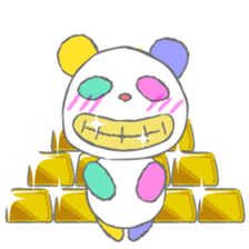 Full color panda! sticker #1165699