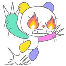 Full color panda! sticker #1165700