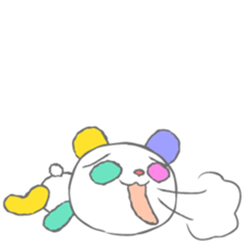 Full color panda! sticker #1165702