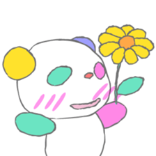 Full color panda! sticker #1165705