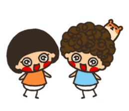 Afro and Okappa sticker #1166857