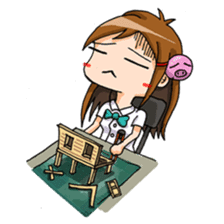 Tiny Architect Girl sticker #1167238