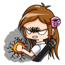 Tiny Architect Girl sticker #1167240