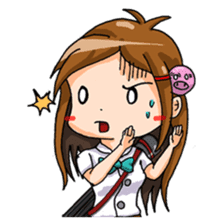 Tiny Architect Girl sticker #1167245