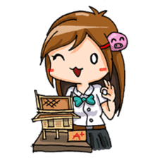 Tiny Architect Girl sticker #1167252