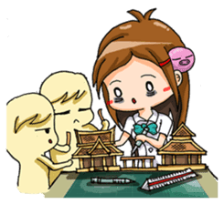 Tiny Architect Girl sticker #1167260