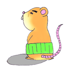 Mouse wearing a haramaki sticker #1168467