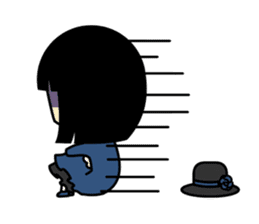 Negative Girl/Kaede sticker #1169452