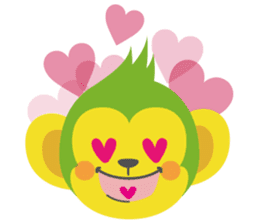 Green-Chimpan Sticker sticker #1169715