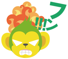 Green-Chimpan Sticker sticker #1169718
