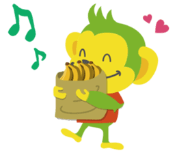 Green-Chimpan Sticker sticker #1169735