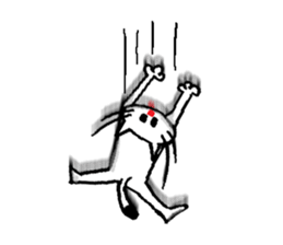 Falling, Occasionally Floating Cat. sticker #1170554