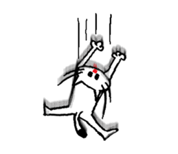 Falling, Occasionally Floating Cat. sticker #1170554