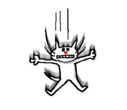 Falling, Occasionally Floating Cat. sticker #1170557