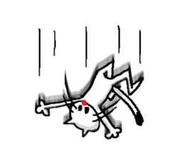 Falling, Occasionally Floating Cat. sticker #1170563