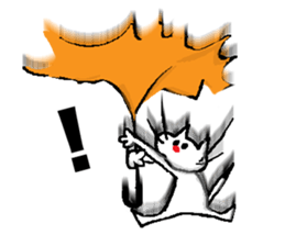 Falling, Occasionally Floating Cat. sticker #1170568