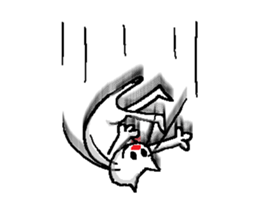 Falling, Occasionally Floating Cat. sticker #1170573