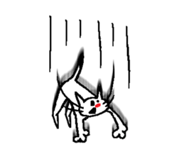 Falling, Occasionally Floating Cat. sticker #1170580