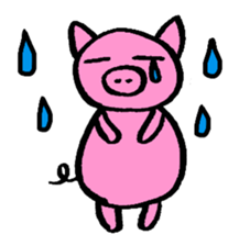 Handwriting animal sticker #1170609